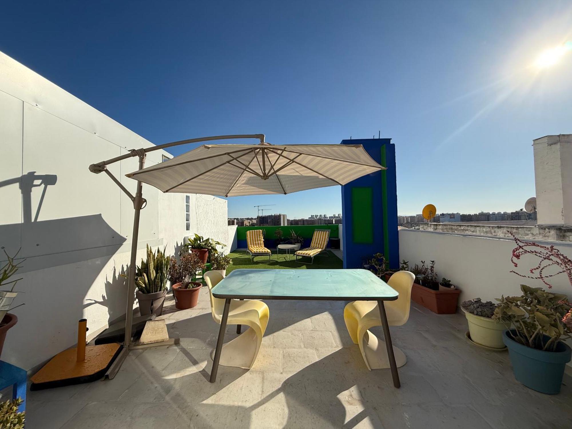 Petite Penthouse With The Sunniest Terrace In Valencia Leilighet Eksteriør bilde