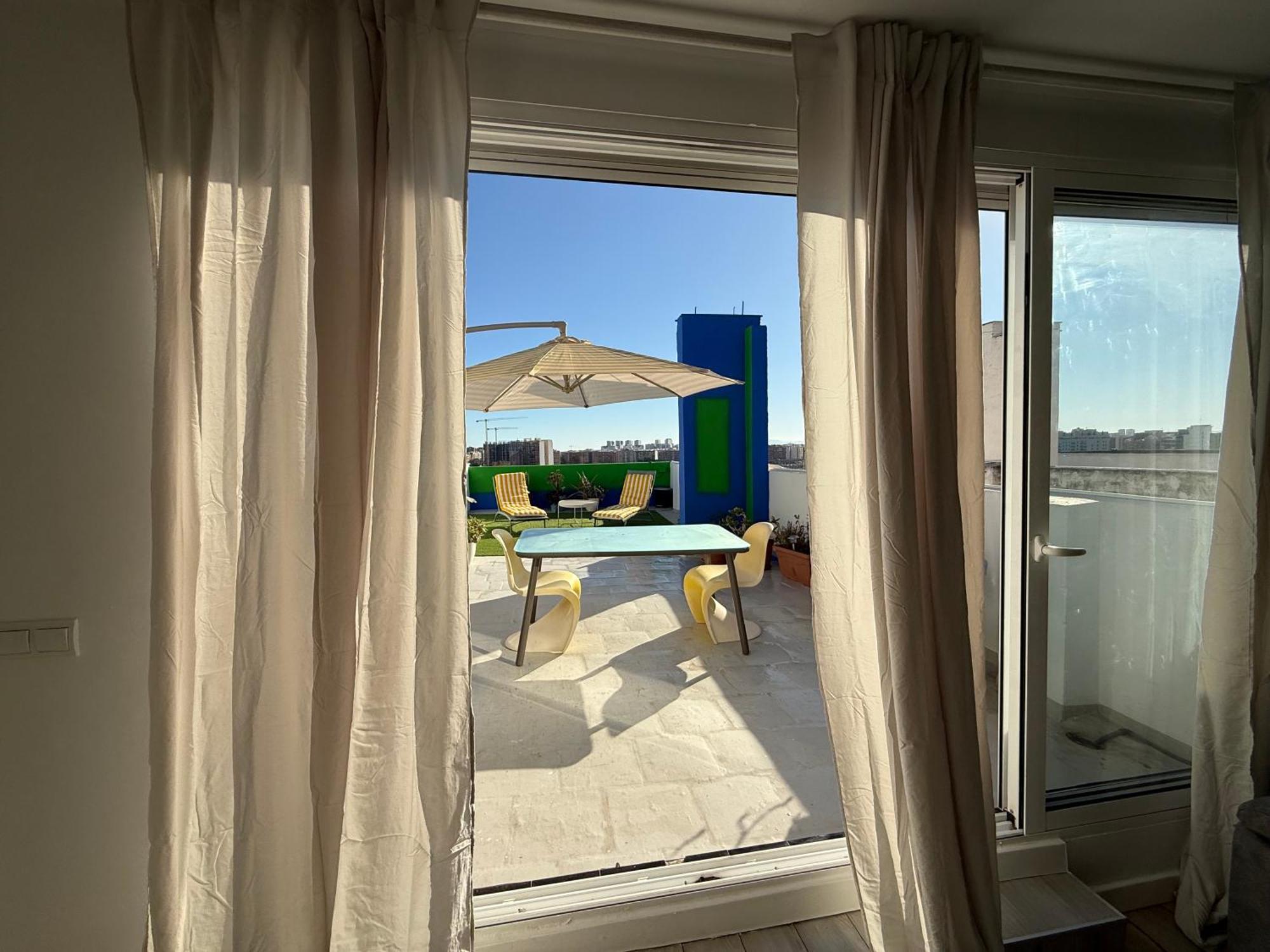 Petite Penthouse With The Sunniest Terrace In Valencia Leilighet Eksteriør bilde